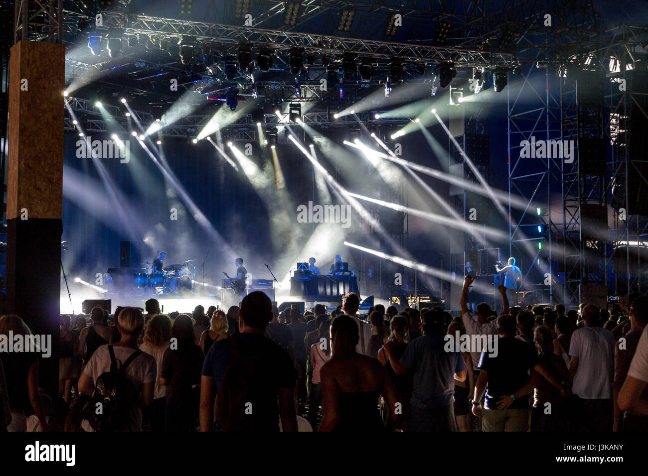 A concert at the Sziget Festival Stock Photo