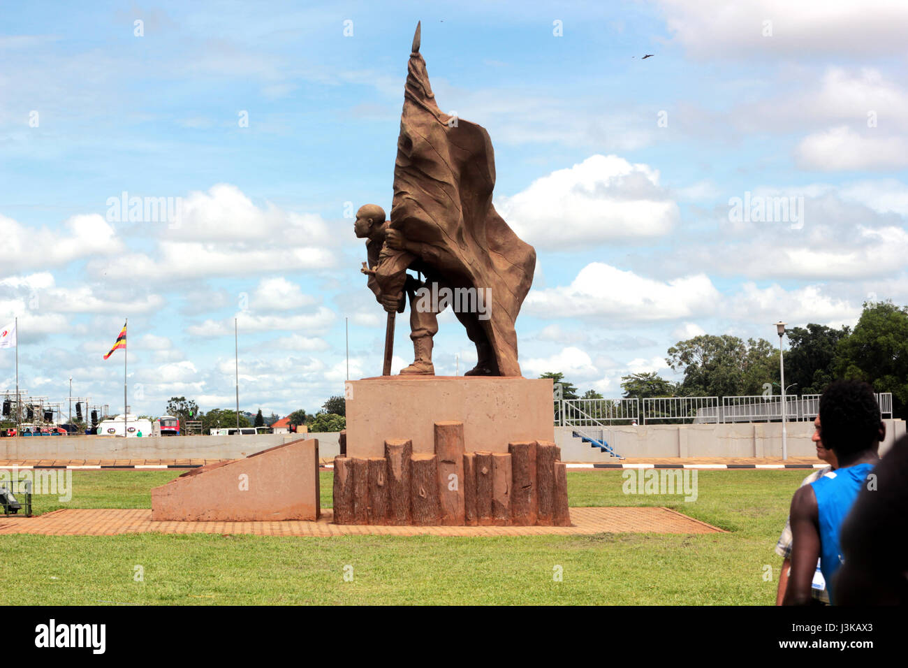 An Independence Monument at Ceremonial Park in the Ugandan capital, kampala Stock Photo