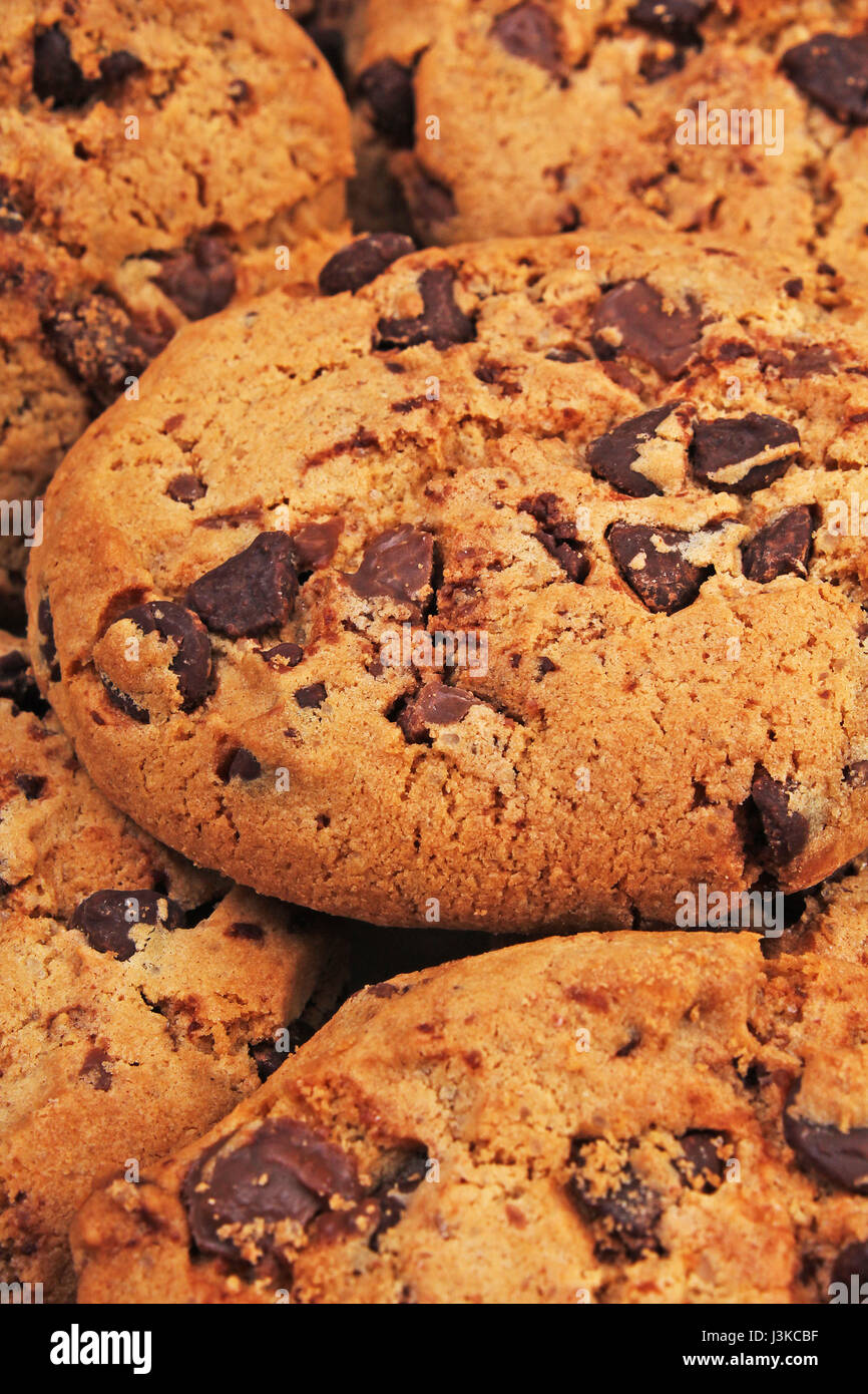 American cookies. Biscuits texture. American style cookie background pattern wallpaper for any