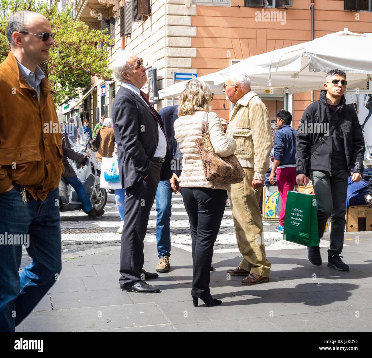 Italian People In Rome People in Rome Stock Photo - Alamy