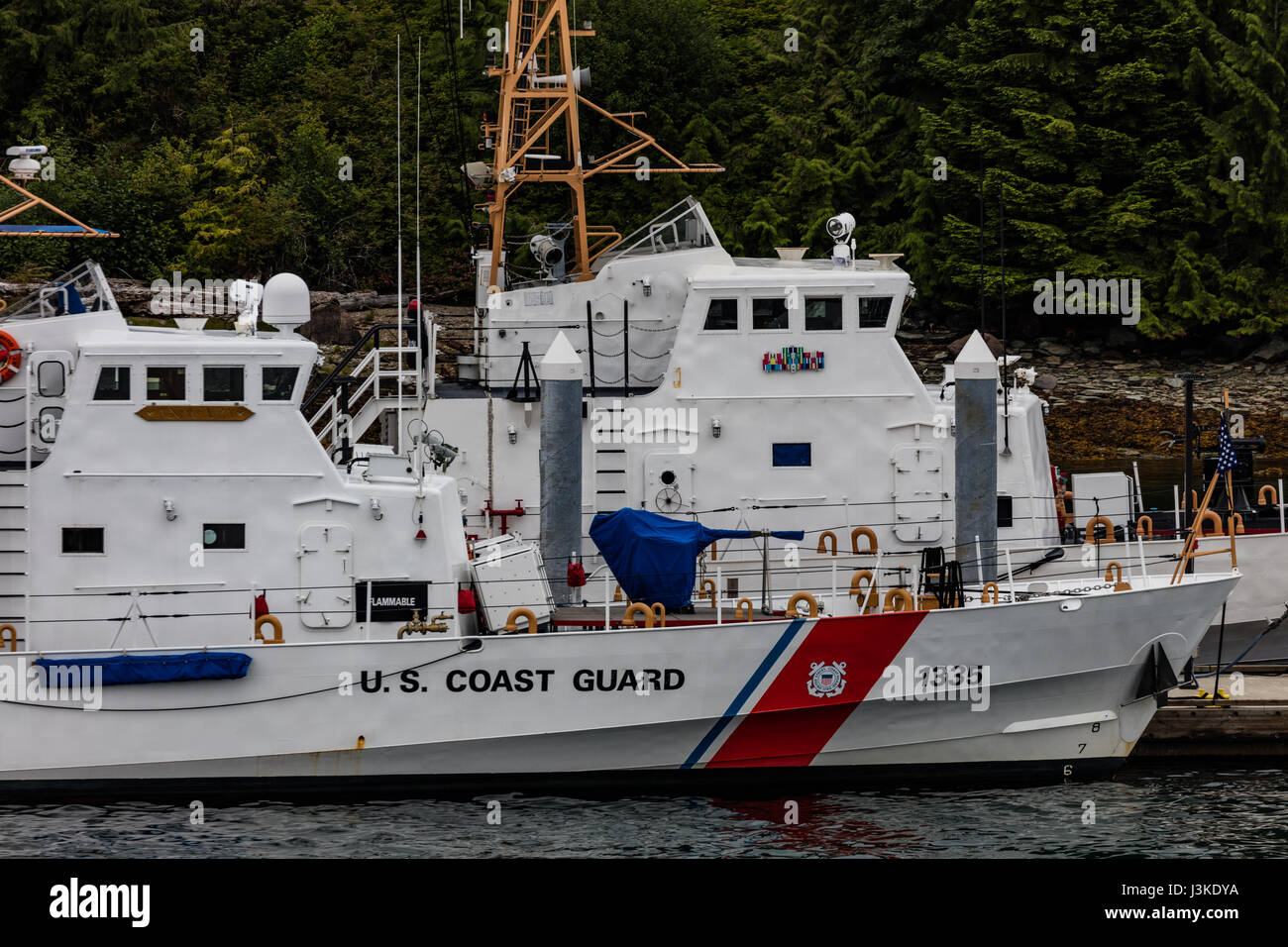 Coast guard cutter in Juneau, Alaska Stock Photo Alamy