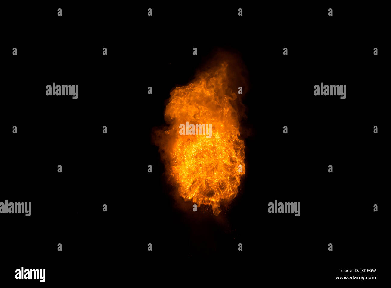 Fire plasma after explosion over a black background Stock Photo Alamy