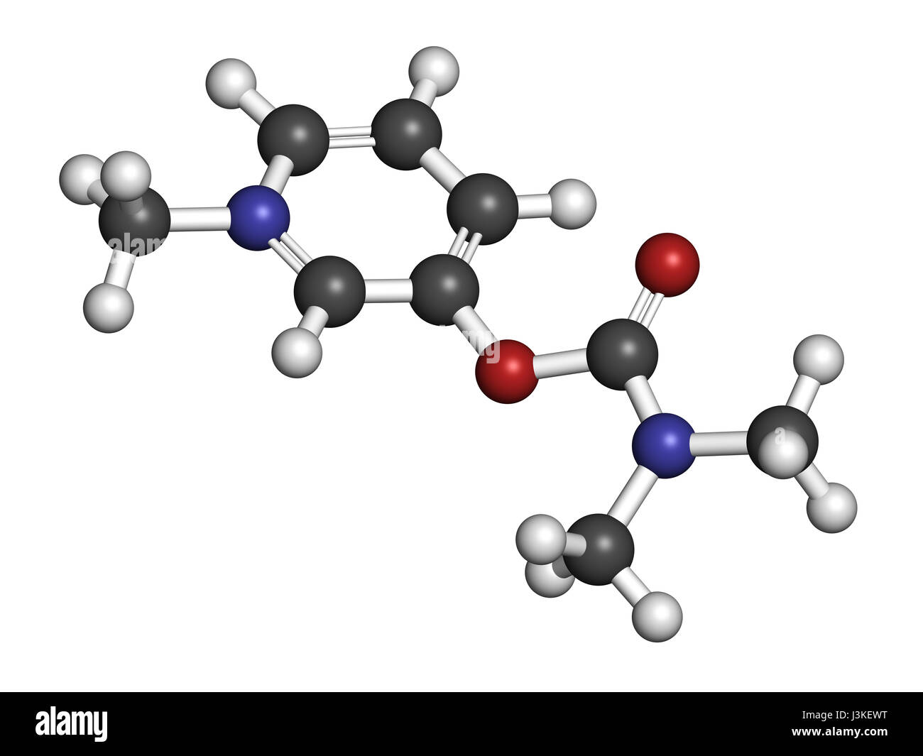 Pyridostigmine cholinesterase drug molecule. Used in treatment of