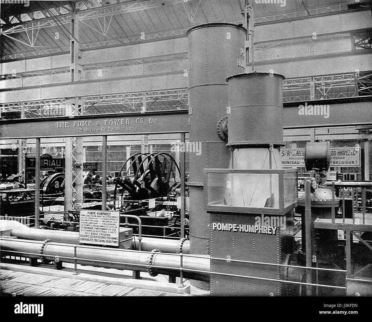 Humphrey's gas pump (Rankin Kennedy, Modern Engines, Vol V Stock Photo