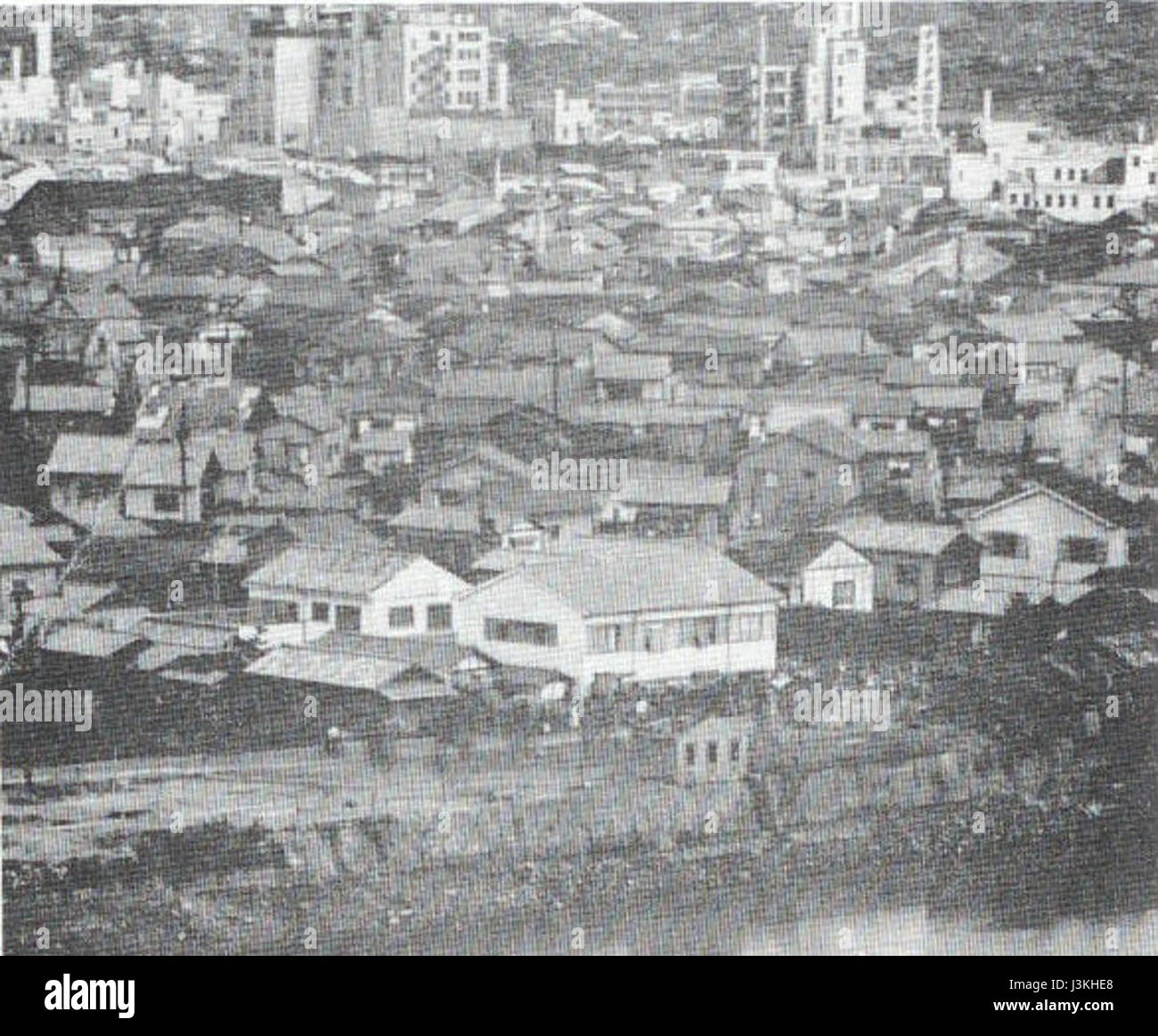 Hirosima before the atomic bombing Stock Photo