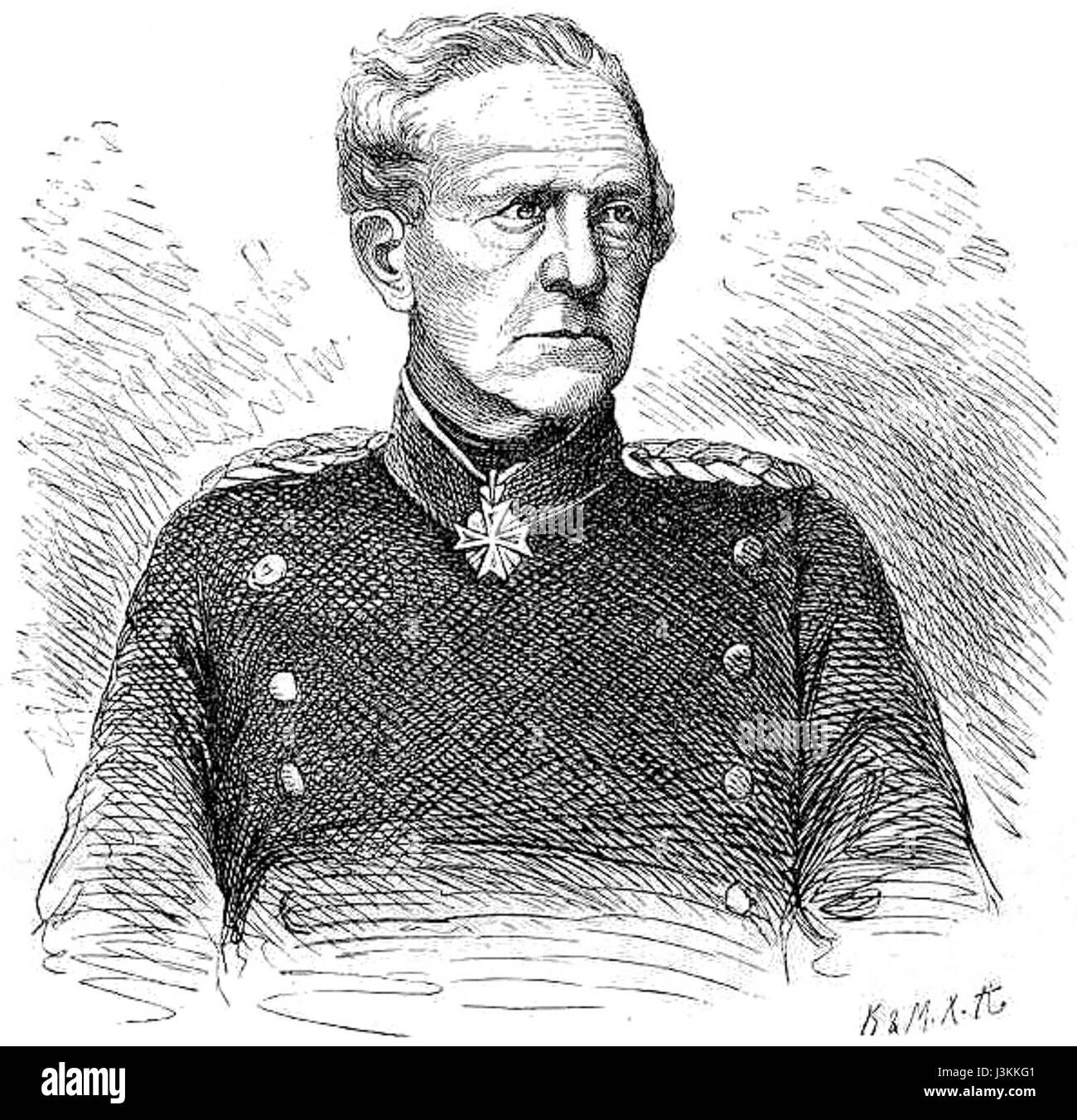 Helmuth Karl Bernhard von Moltke 1879 Stock Photo