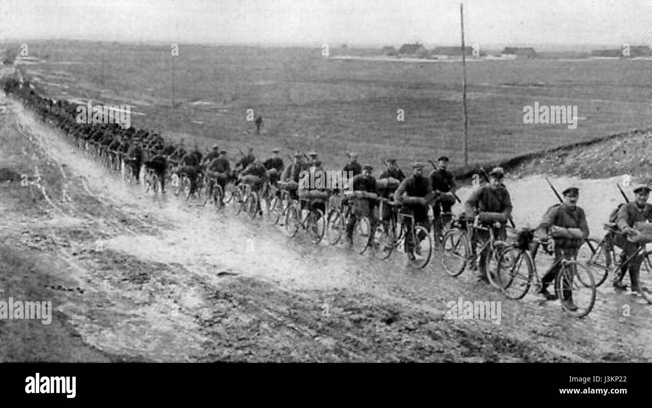 German Rinding Bycicles World war i bicycles Black and White Stock Photos & Images - Alamy