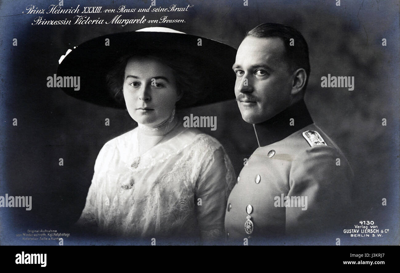 Heinrich XXXIII RjL und seine Braut Stock Photo