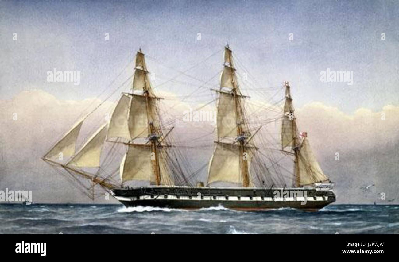 Hms glasgow 1861 Stock Photo Alamy