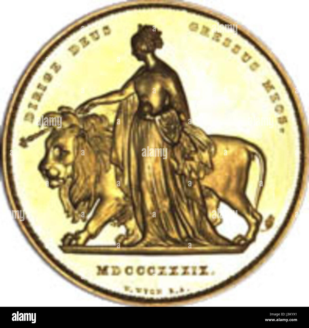 Queen victoria coin 1839 hi-res stock photography and images - Alamy