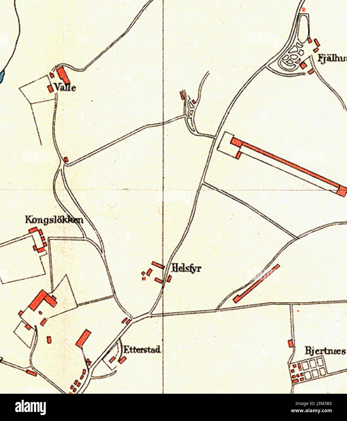 Helsfyr kart 1887 Stock Photo - Alamy