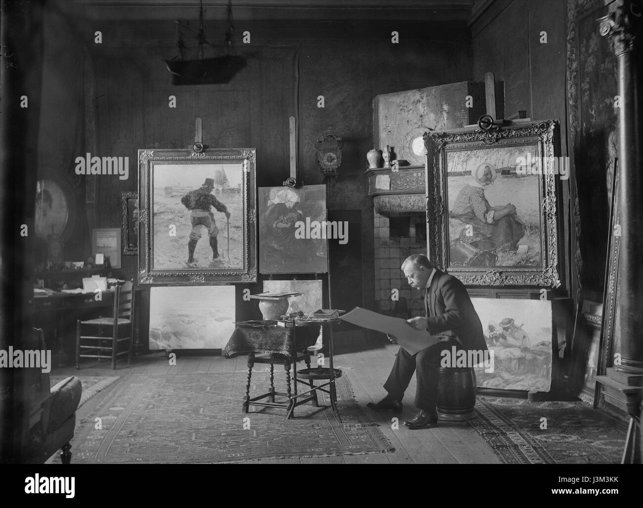 Hans Bartels in studio Stock Photo - Alamy