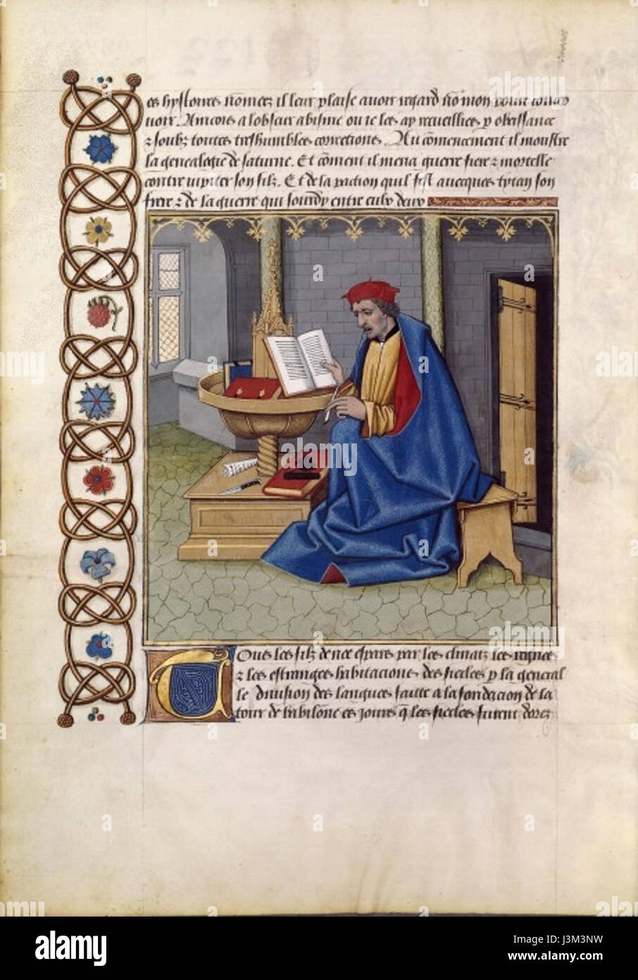 Histoires de Troyes Raoul Lefevre writing Stock Photo Alamy