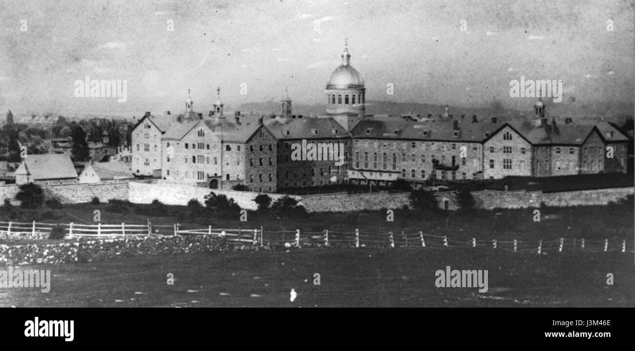 Hotel Dieu Montreal 1865 Stock Photo