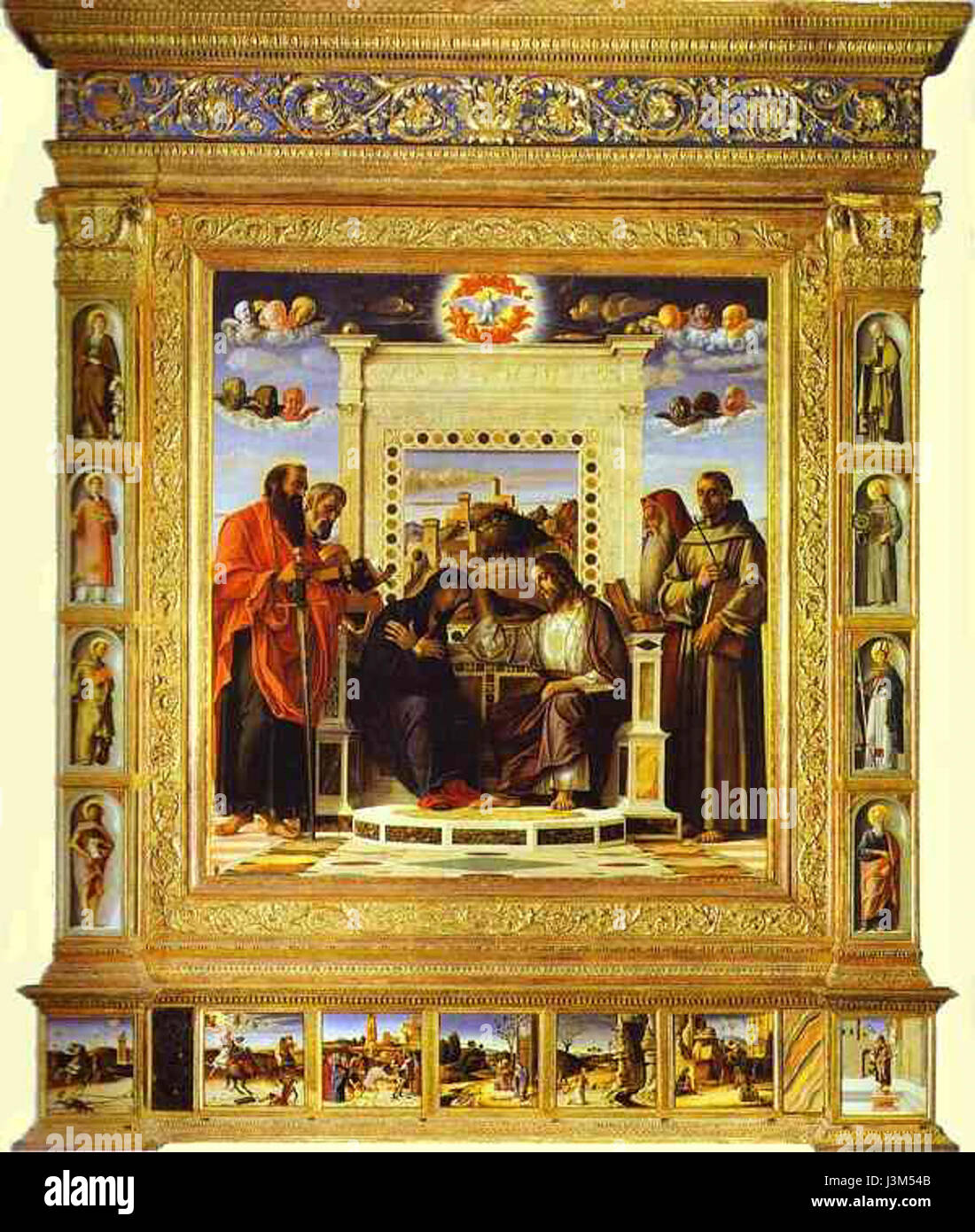 Giovanni Bellini Pesaro Altarpiece Stock Photo