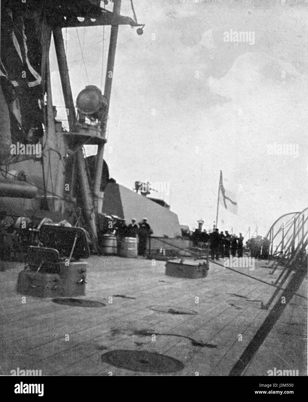 1906 postcard of battleship H.M.S Jupiter at anchor 1906 postcard of battleship H.M.S Jupiter at anchor
