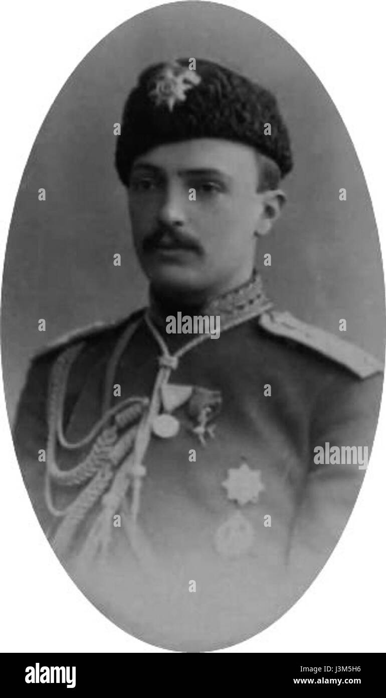 Grand Duke George Mikhailovich of Russia in his youth Stock Photo