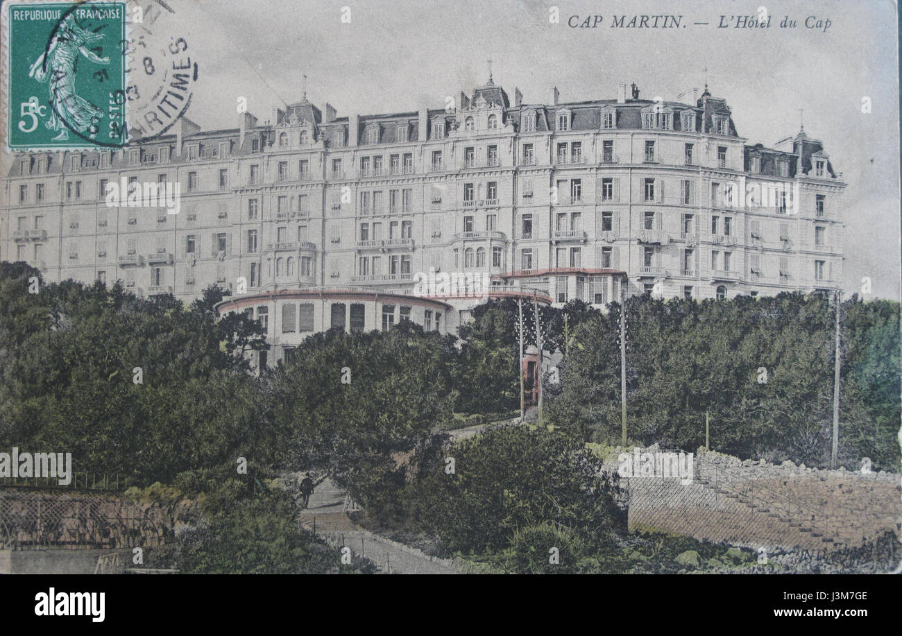 Grand hotel du Cap Martin (1908 Stock Photo Alamy