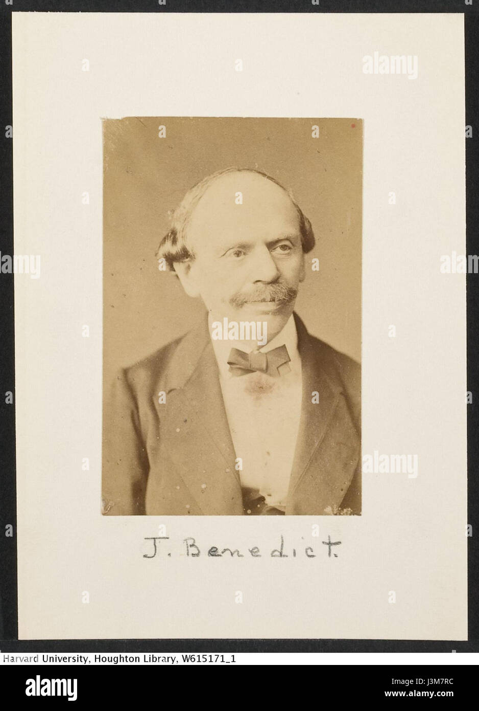 Harvard Theatre Collection Julius Benedict Stock Photo Alamy