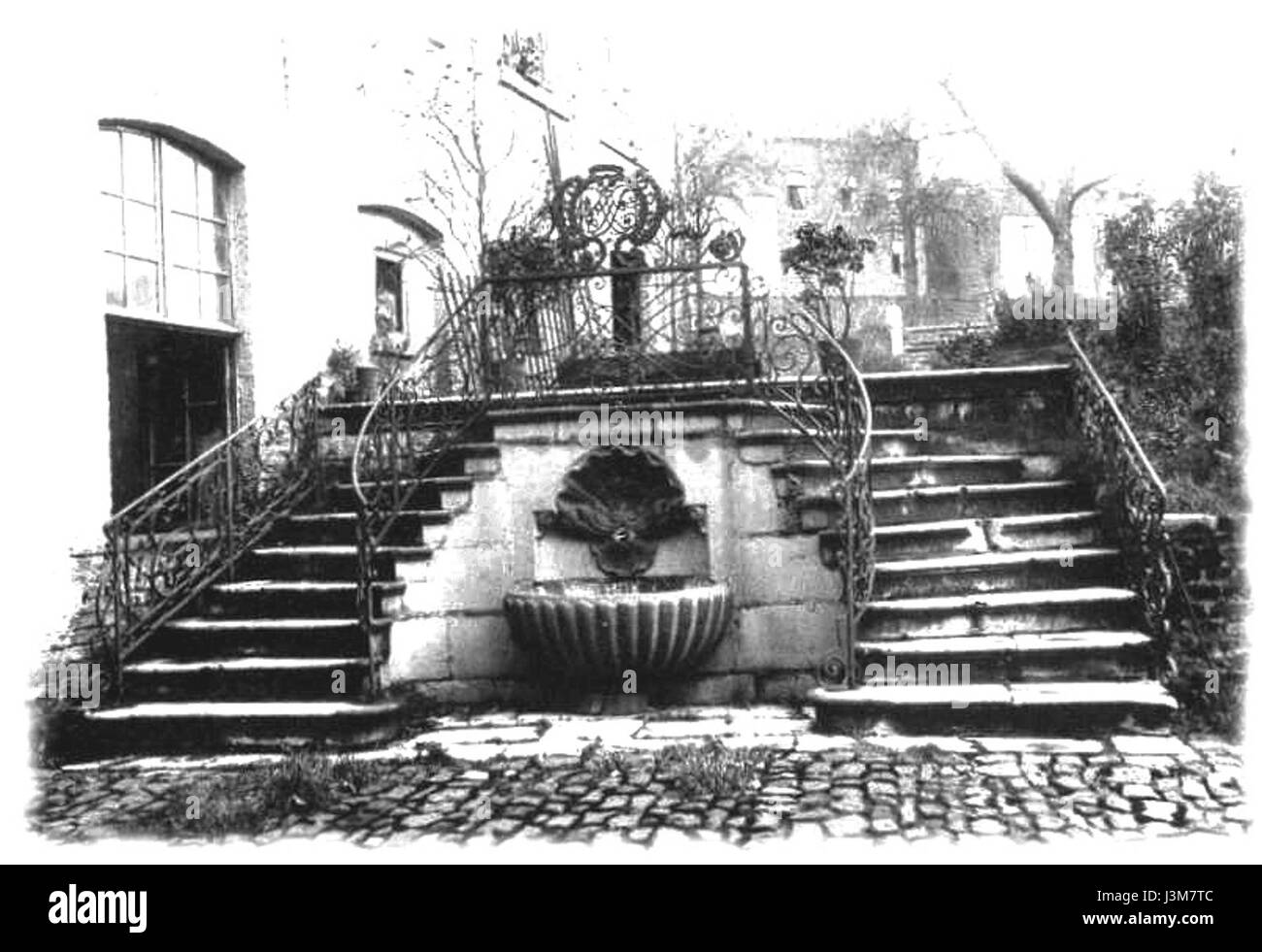 Guaita'sche Treppe vor 1905 Stock Photo