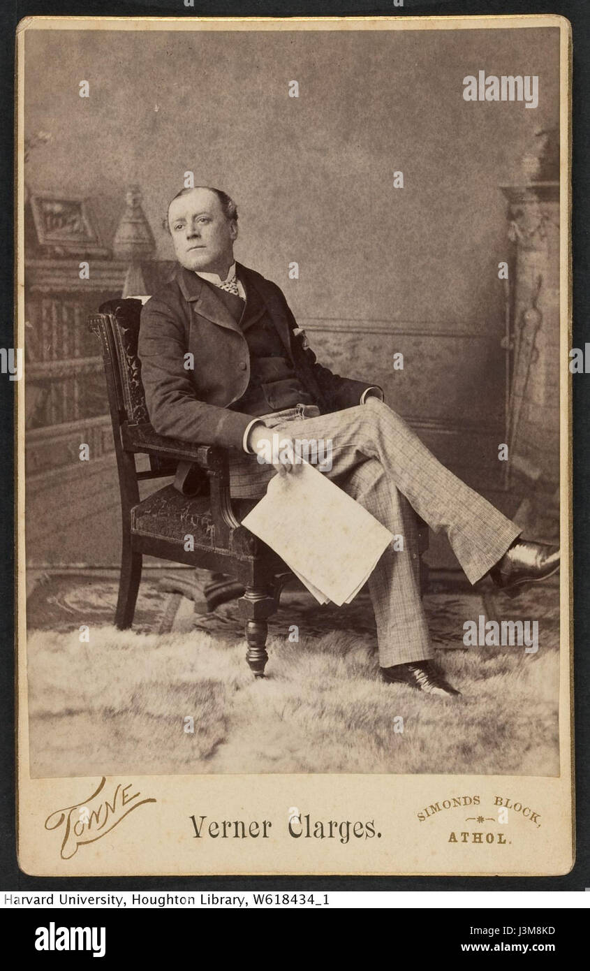 Harvard Theatre Collection   Verner Clarges TCS 1.5102 Stock Photo