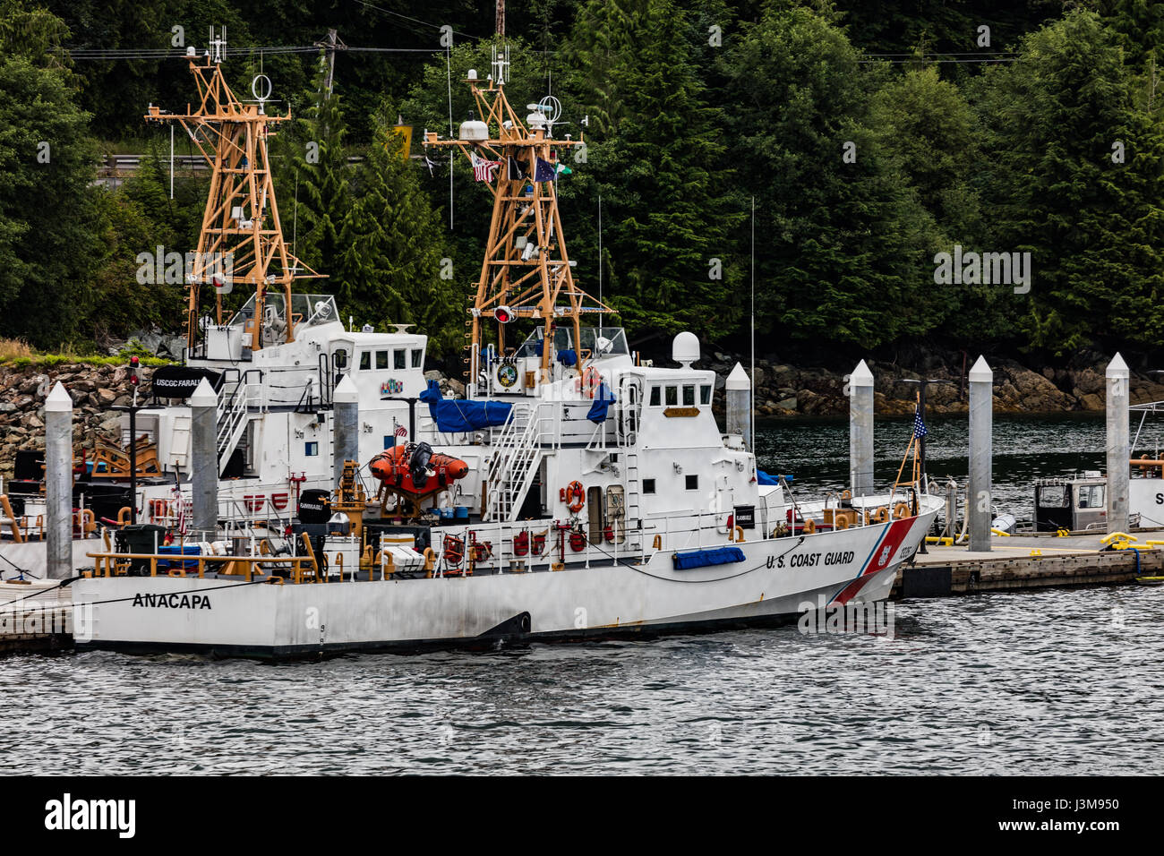 Coast guard cutter in Juneau, Alaska Stock Photo Alamy