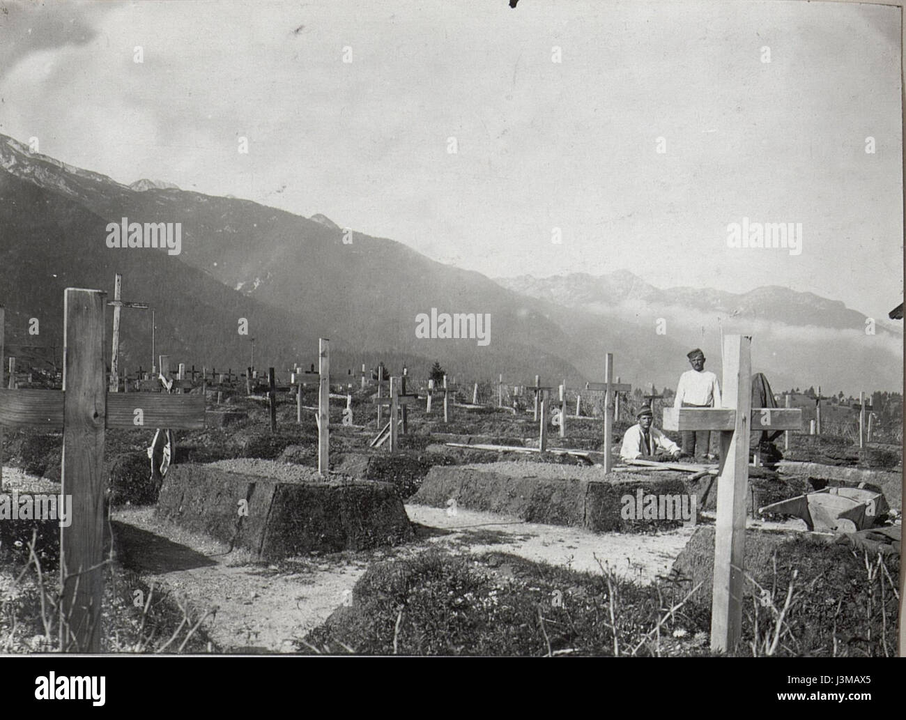 Heldenfriedhof in Wochein Feistritz Stock Photo