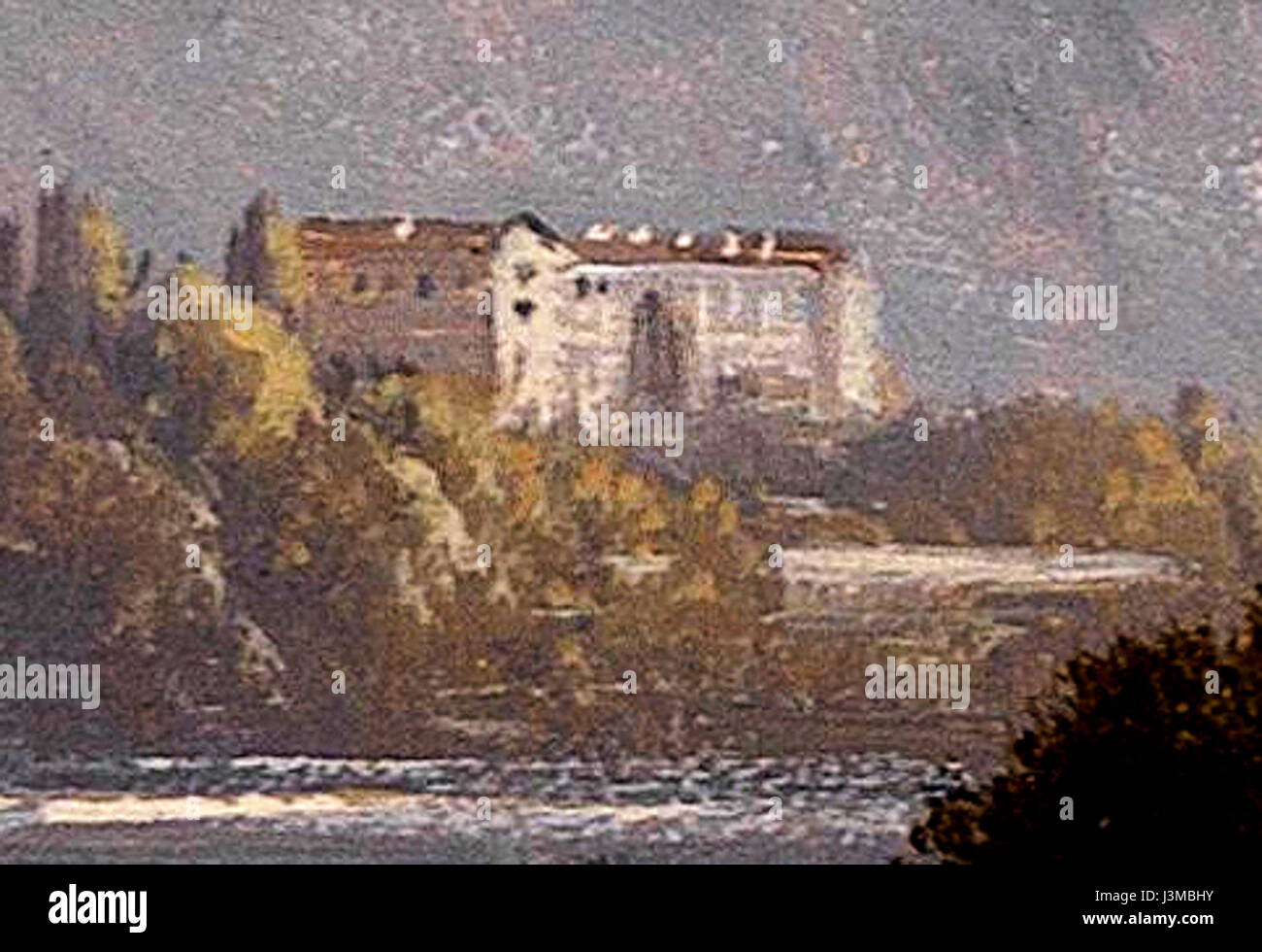 Hubert Sattler Schloss Chillon crop cropped Stock Photo