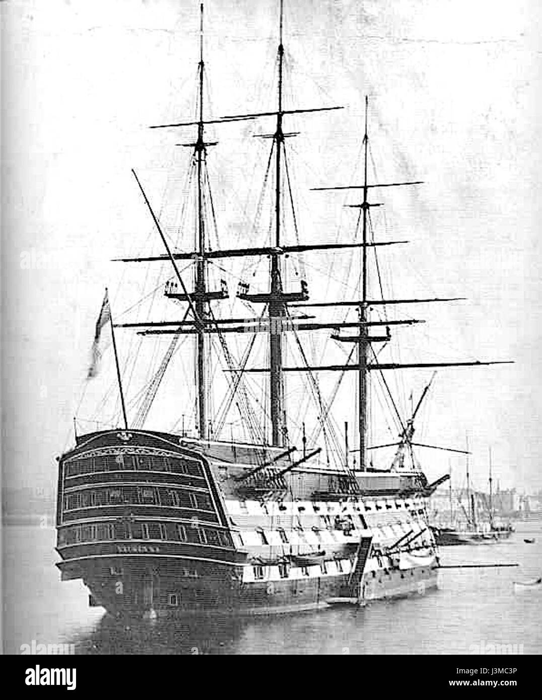 HMS Victory 1884 Stock Photo
