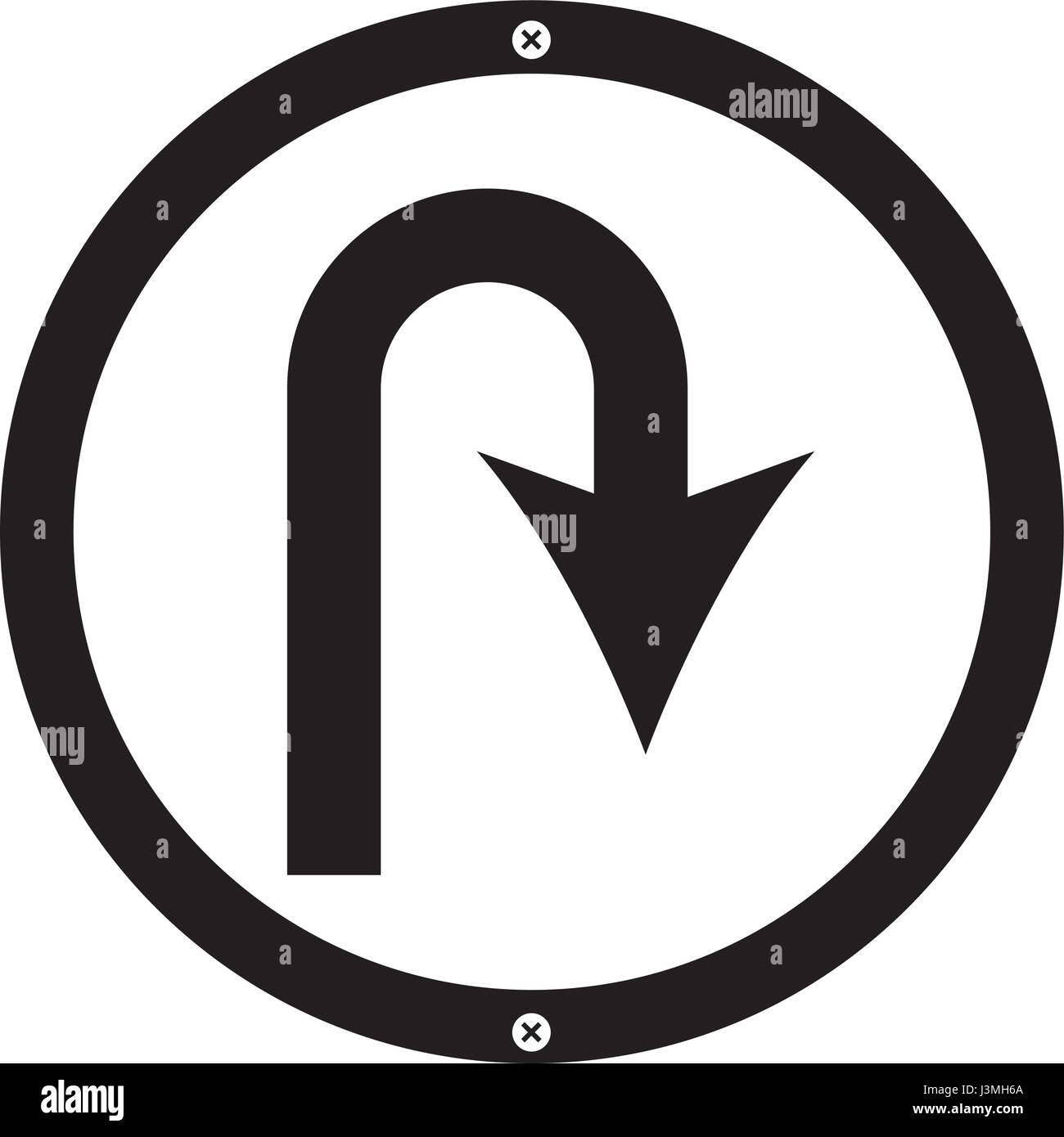 U turn board Stock Vector Images Alamy