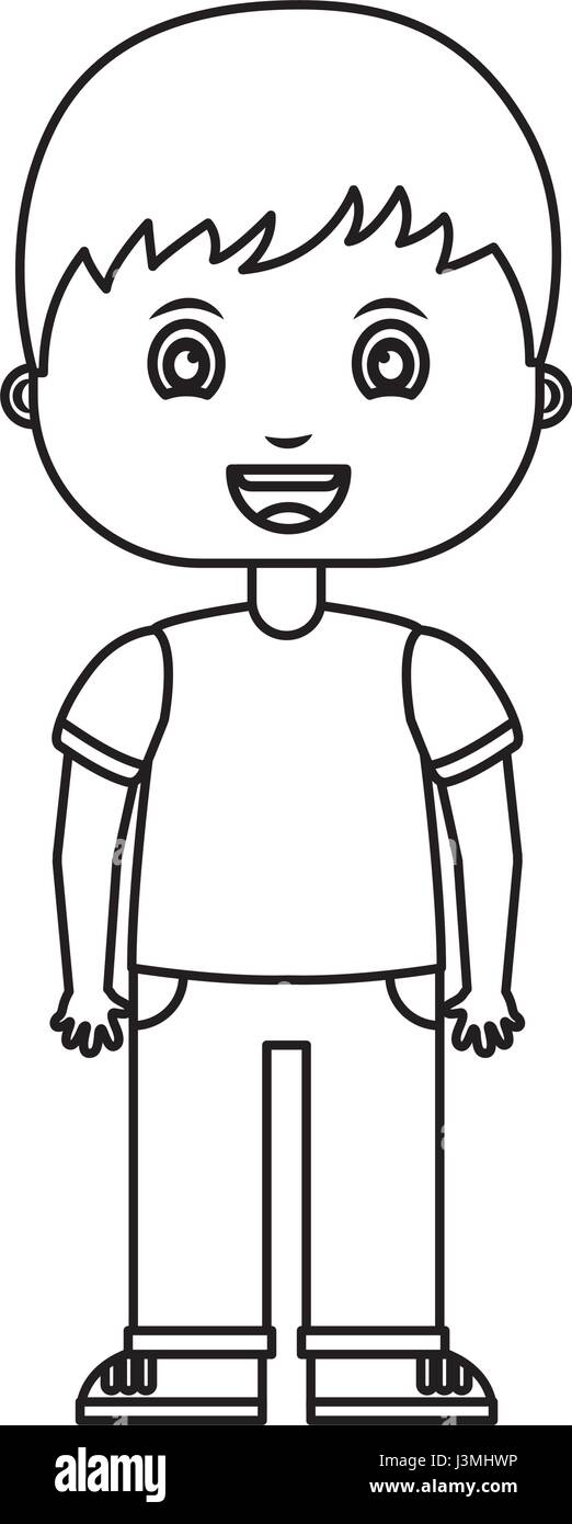 cute little boy character Stock Vector Image &amp; Art - Alamy