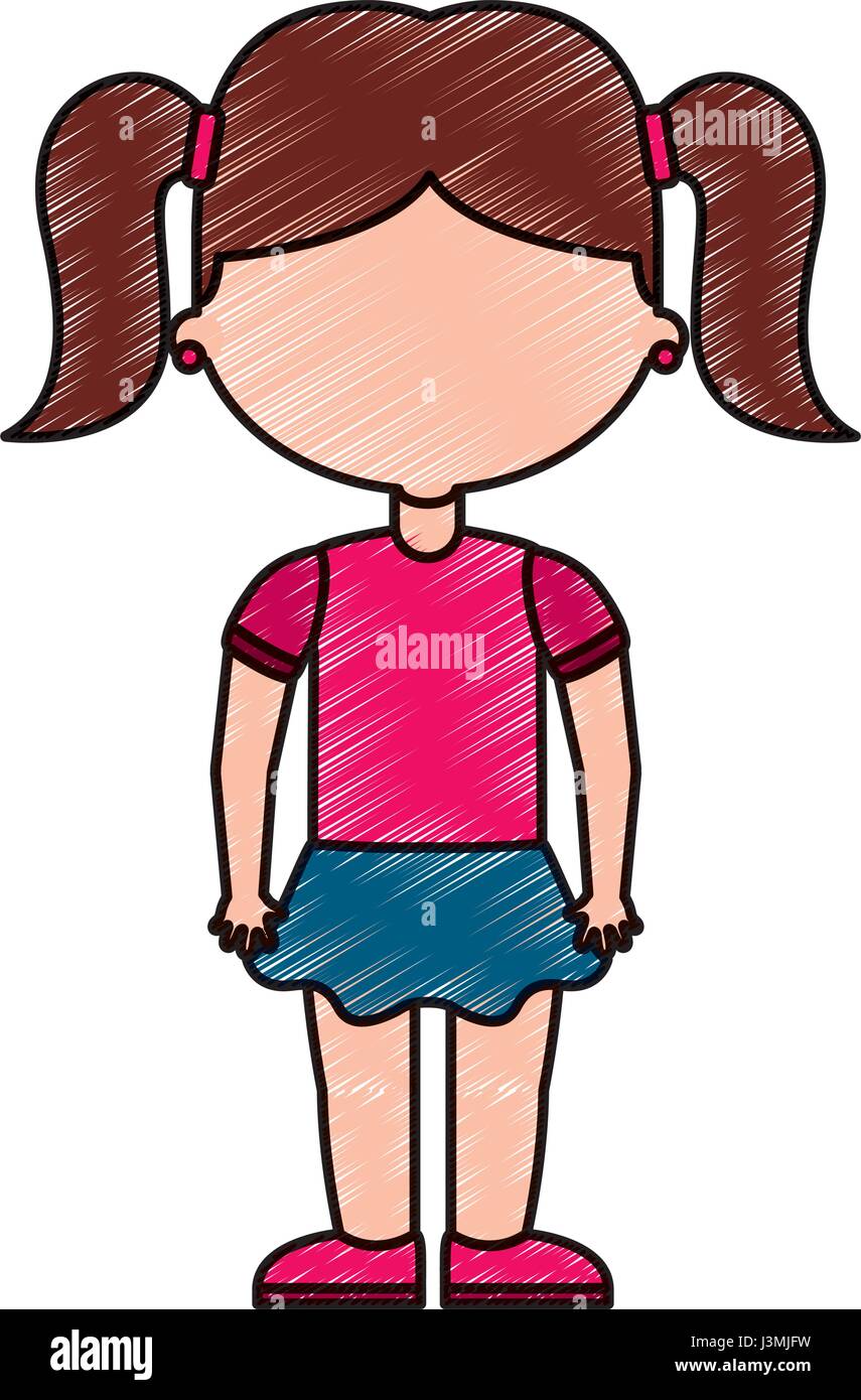 cute little girl student Stock Vector Image & Art - Alamy