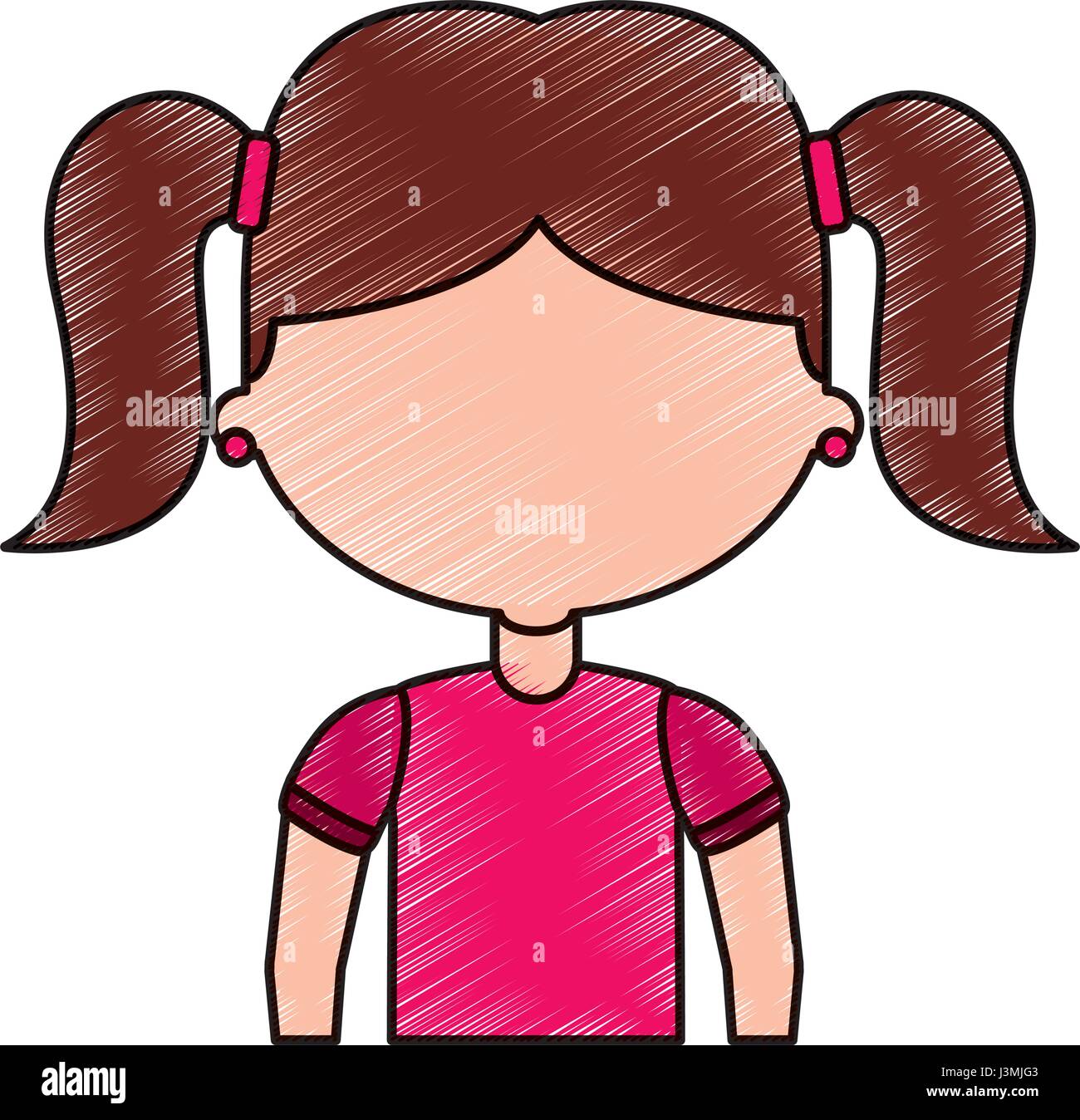 cute little girl student Stock Vector Image & Art - Alamy