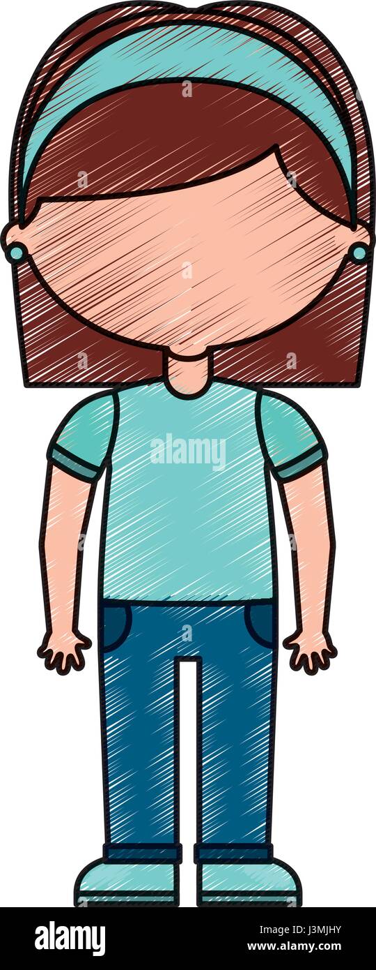 cute little girl student Stock Vector Image & Art - Alamy