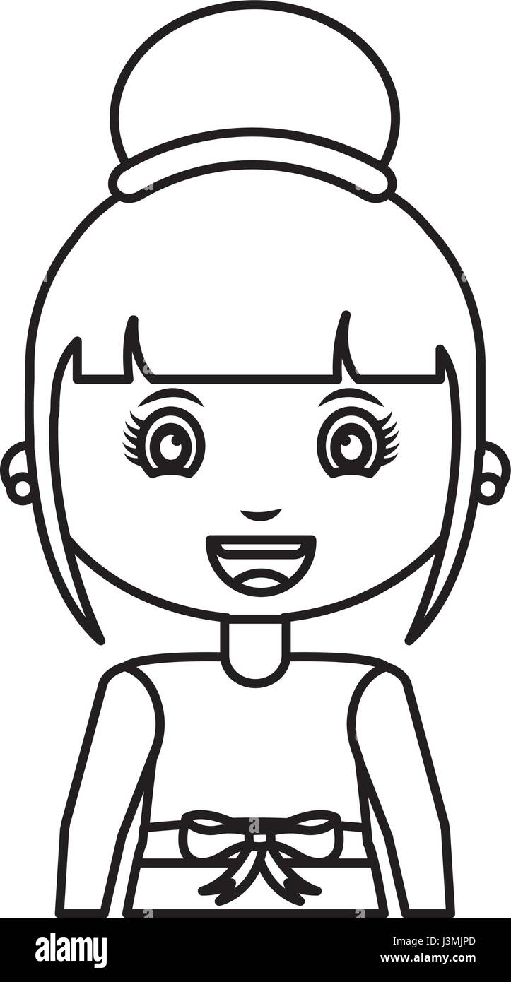cute little girl student Stock Vector Image & Art - Alamy