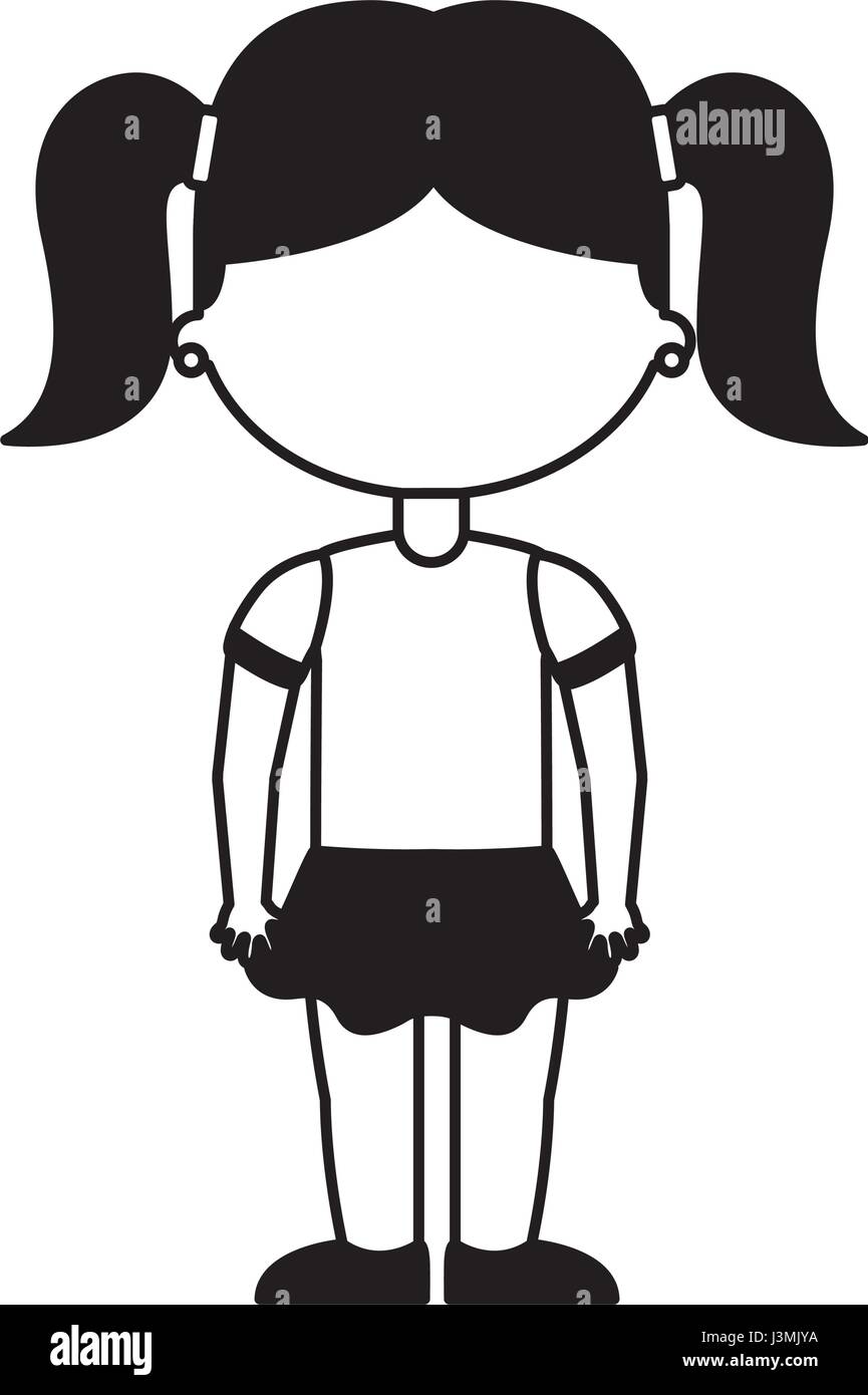 cute little girl student Stock Vector Image & Art - Alamy