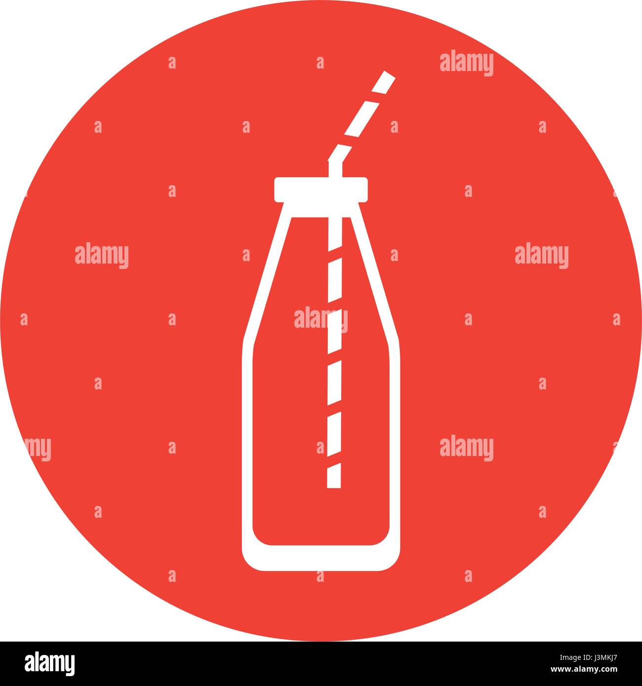 juice bottle with straw Stock Vector Image & Art Alamy