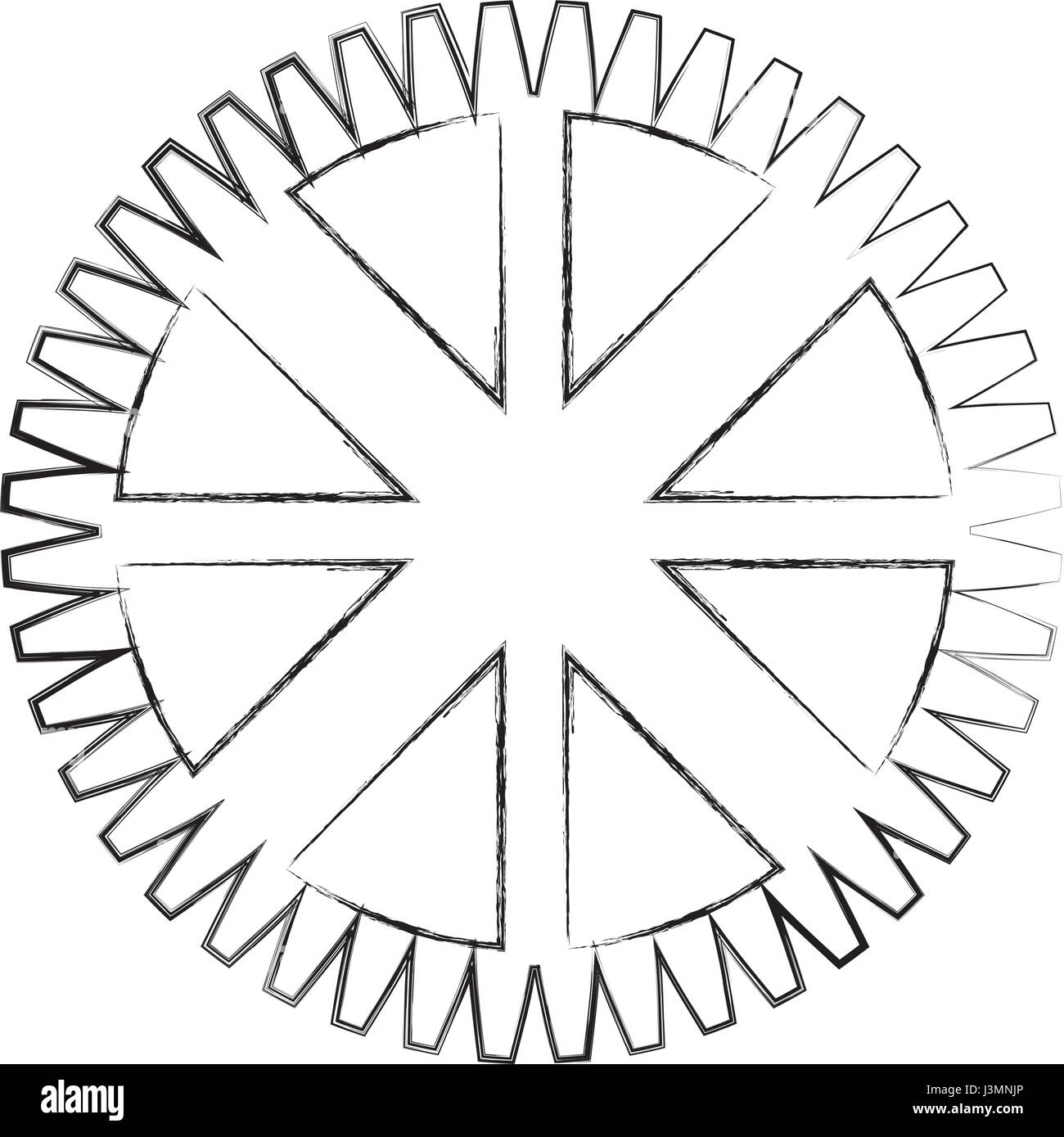 machinery gear isolated icon Stock Vector Image & Art - Alamy