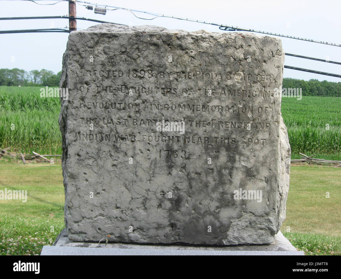 Historic historical marker Stock Photo