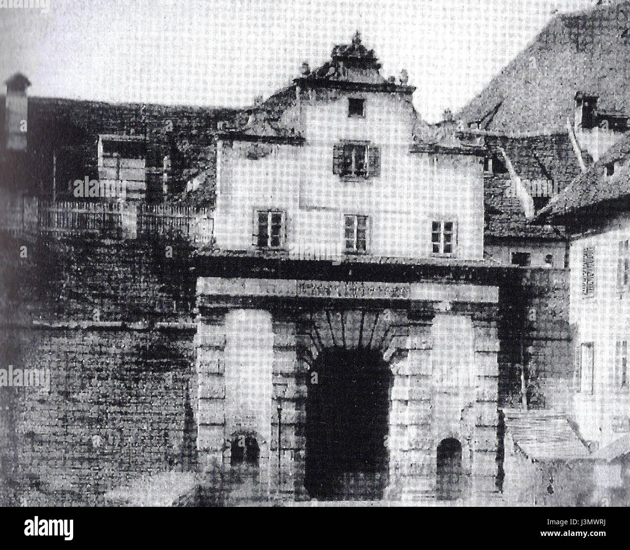Graz Eisernes Tor vor 1860 Stock Photo