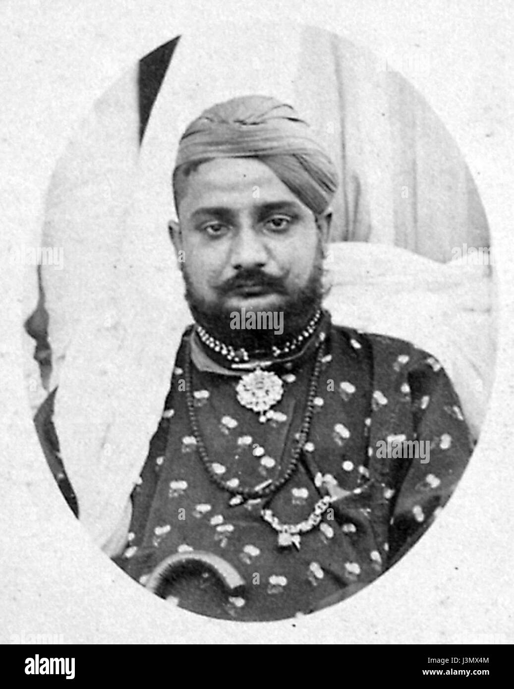 Gopal Singh, Raja of Chamba (ruled 1870 1873). Stock Photo