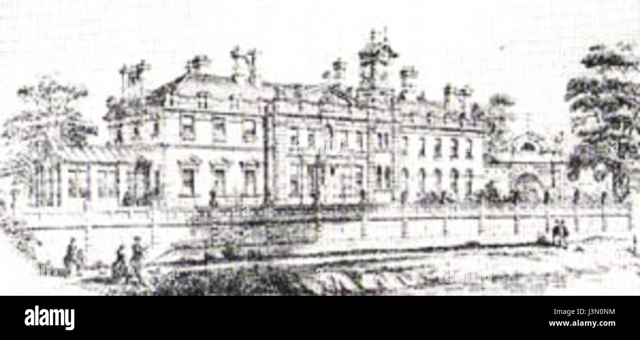 Gordon House etching Stock Photo Alamy