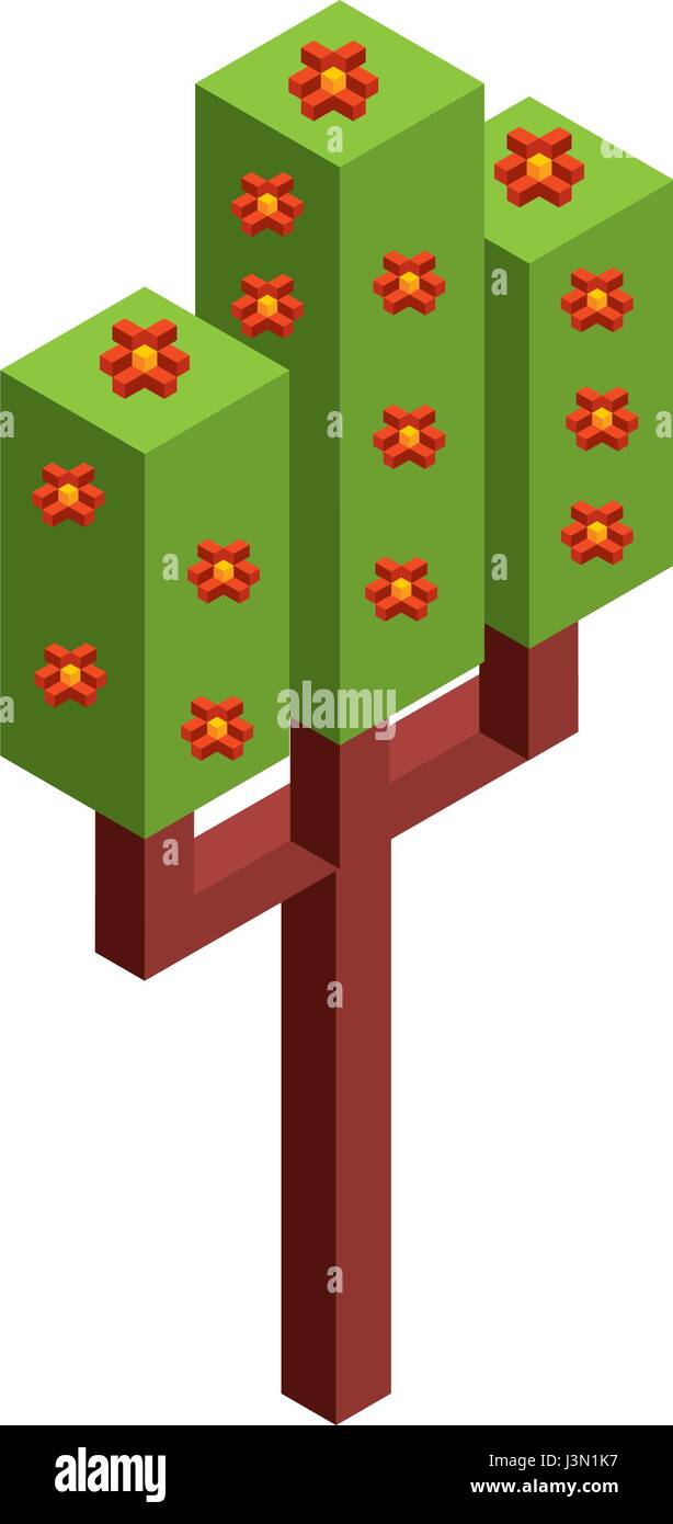 tree plant isometric icon Stock Vector Image & Art - Alamy