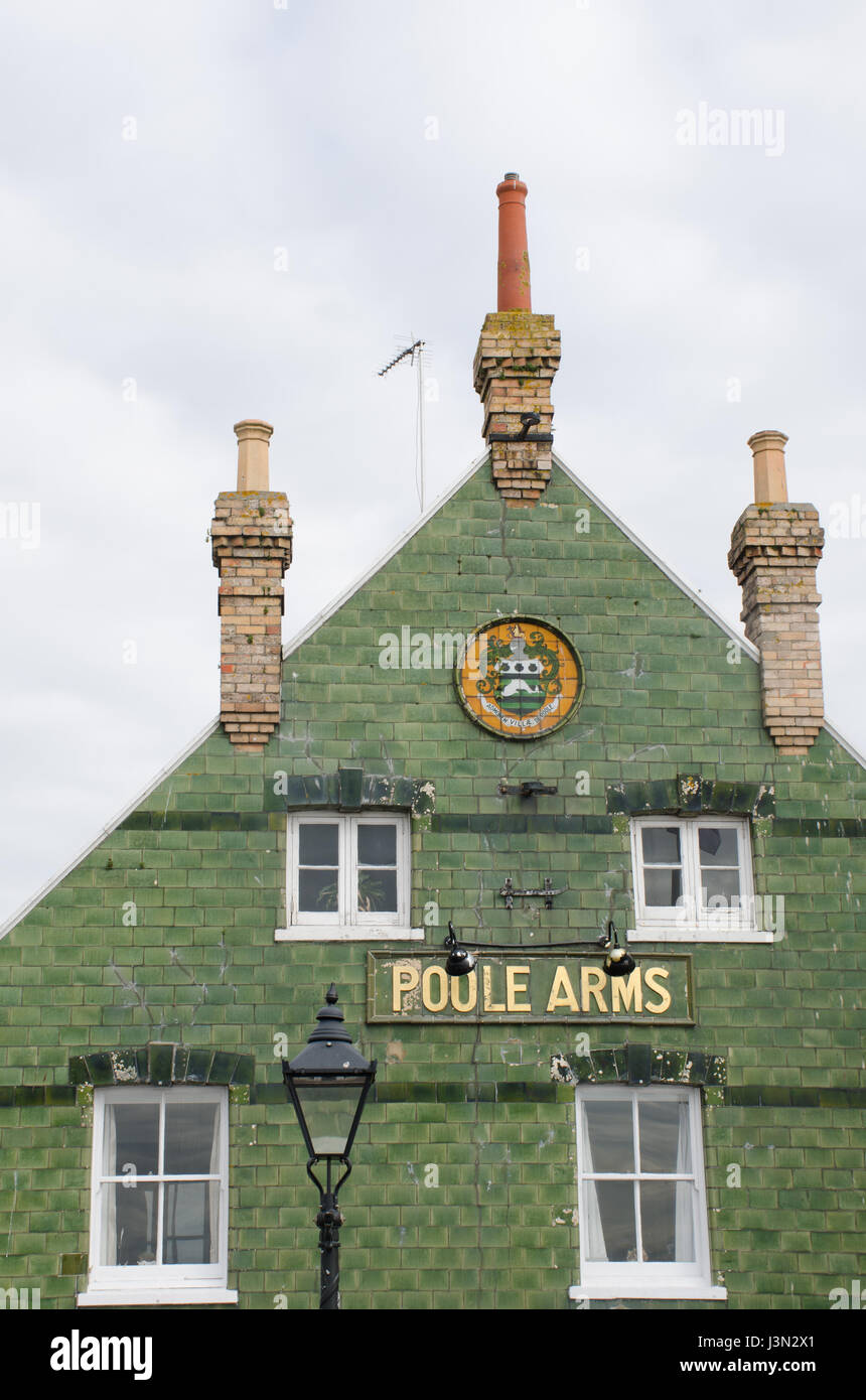 Poole  Dorset United Kingdom -24 April 2017: Traditional tiled pub Stock Photo