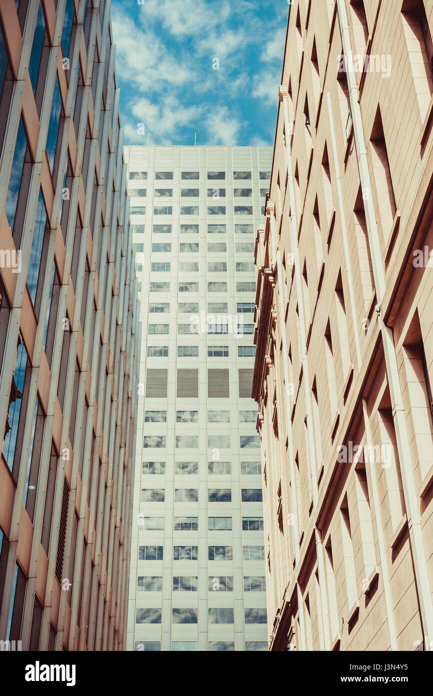 Adelaide city office buildings in CBD on a day Stock Photo Alamy