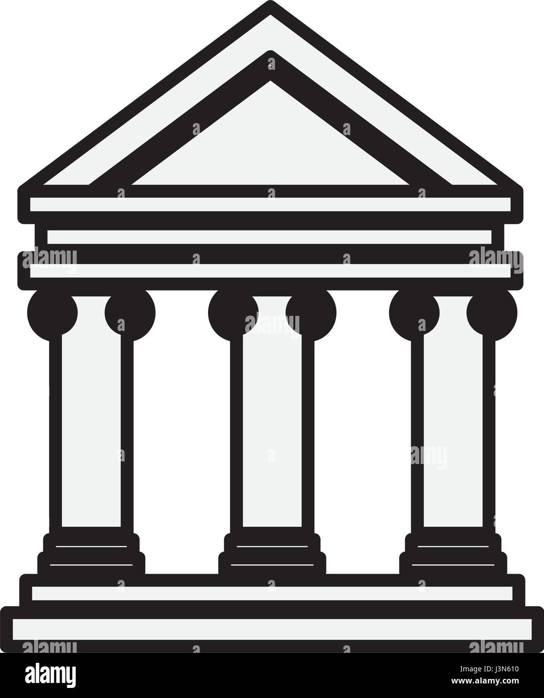 Bank building symbol Stock Vector Image & Art - Alamy