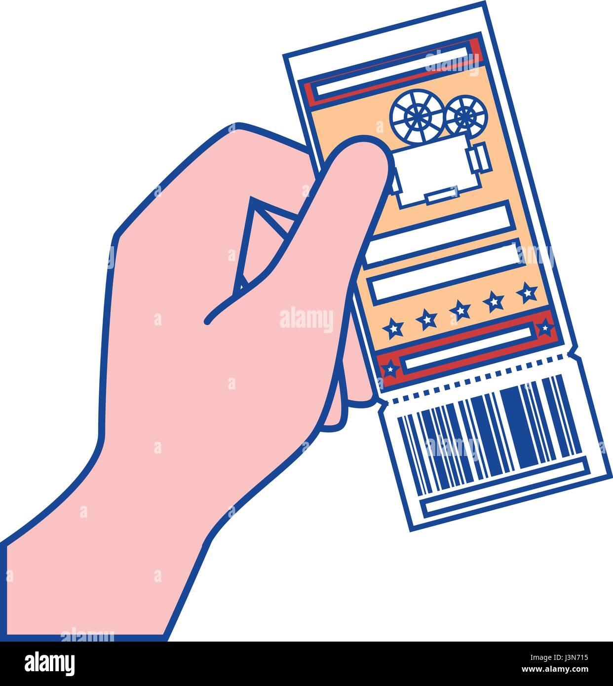 cinema ticket icon Stock Vector Image & Art - Alamy
