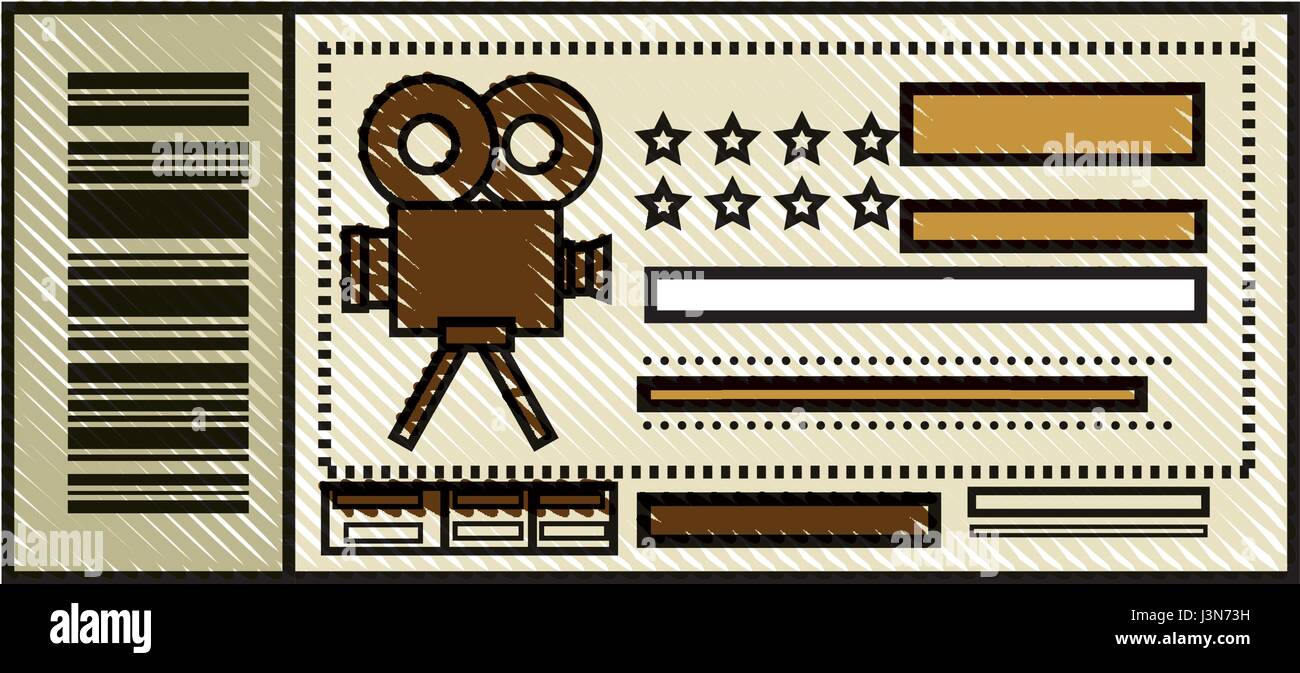 cinema ticket icon Stock Vector Image & Art - Alamy