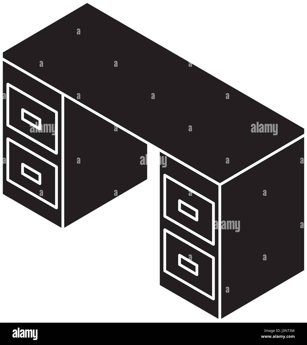 office desk isometric icon Stock Vector Image & Art - Alamy