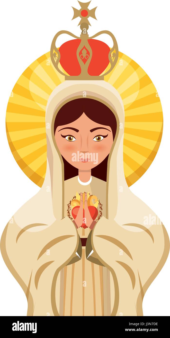 Our lady of the sign mary Stock Vector Images - Alamy